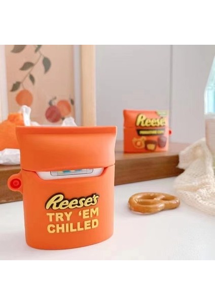 Karikatür Tasarımlı Silikon Kapaklı Kılıf 'lar için Kablosuz Şarj Kutulu Bluetooth Kulaklık Koruyucusu (2019)/ ve Şarj Kutulu (2019)/(2016)-ÇIKOLATA (Yurt Dışından) fiyatları