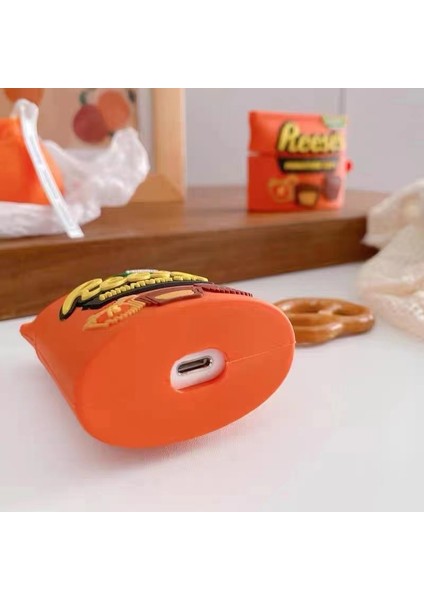 Karikatür Tasarımlı Silikon Kapaklı Kılıf 'lar için Kablosuz Şarj Kutulu Bluetooth Kulaklık Koruyucusu (2019)/ ve Şarj Kutulu (2019)/(2016)-ÇIKOLATA (Yurt Dışından) indirimleri