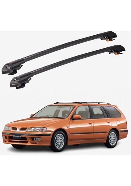 Nıssan Prımera 1998-2001 Trx1 Thunder Carrier Kilitli Ara Atkı Taşıyıcı Tavan Barı Siyah