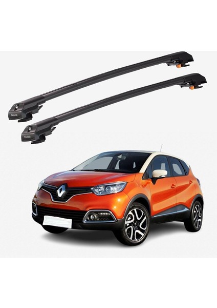 Renault Captur 2020-SONRASI Trx2 Thunder Carrier Kilitli Ara Atkı Taşıyıcı Tavan Barı Gri fiyatları