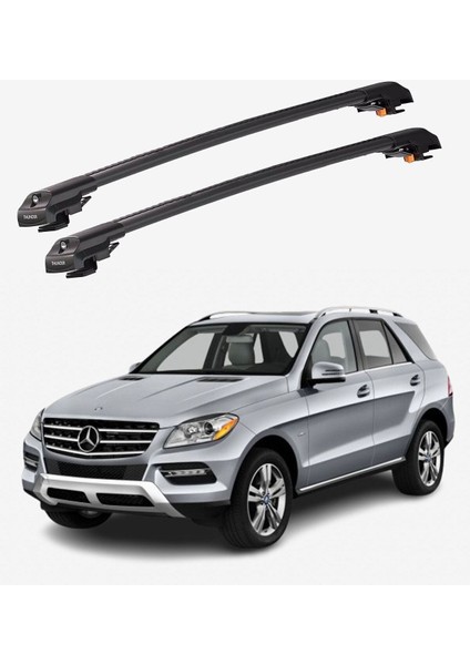 Mercedes-Benz M-Class 2012-2019 Trx1 Thunder Carrier Kilitli Ara Atkı Taşıyıcı Tavan Barı Siyah fiyatları