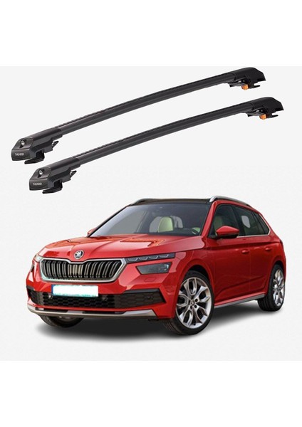 Skoda Kamıq Premıum 2019-SONRASI Trx1 Thunder Carrier Kilitli Ara Atkı Taşıyıcı Tavan Barı Siyah fiyatları
