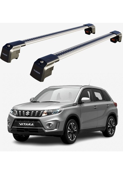 Suzukı Vıtara 2015-SONRASI Trx2 Thunder Carrier Kilitli Ara Atkı Taşıyıcı Tavan Barı Gri fiyatları