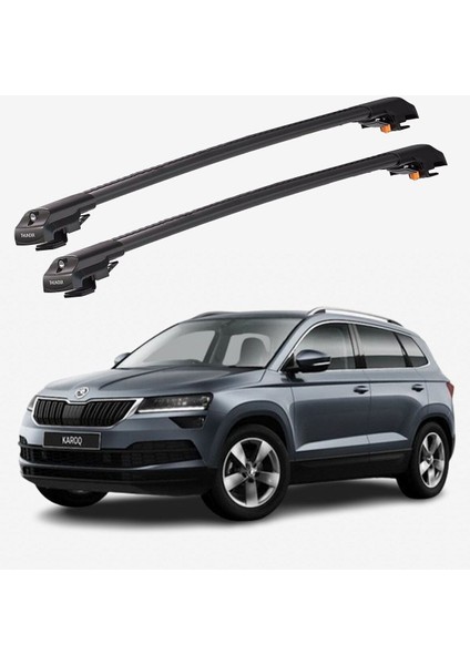 Skoda Karoq 2017-SONRASI Trx1 Thunder Carrier Kilitli Ara Atkı Taşıyıcı Tavan Barı Gri fiyatları