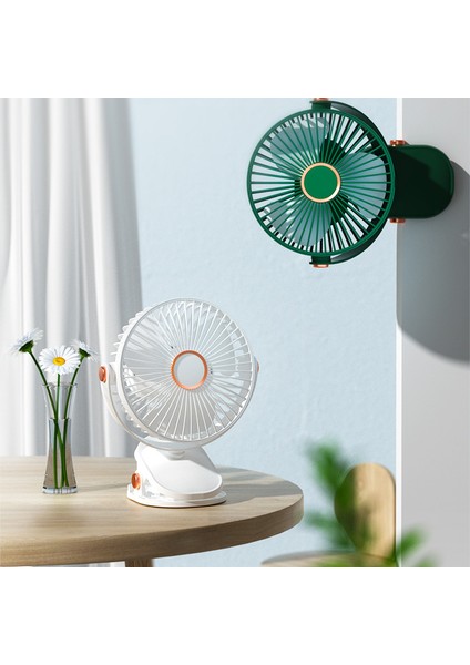 Ruyı Klipsli Fan USB Şarjlı Bebek Arabası Ofis Masaüstü Masaüstü Gece Lambası Elektrikli Fan (Yurt Dışından) modelleri