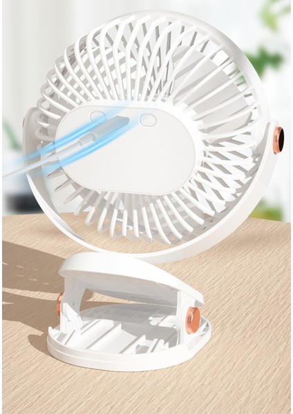 Ruyı Klipsli Fan USB Şarjlı Bebek Arabası Ofis Masaüstü Masaüstü Gece Lambası Elektrikli Fan (Yurt Dışından) indirimleri