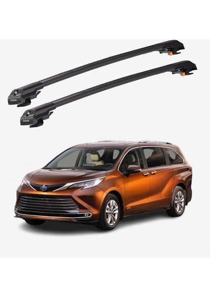 Toyota Sıenna 2021-SONRASI Trx1 Thunder Carrier Kilitli Ara Atkı Taşıyıcı Tavan Barı Siyah fiyatları