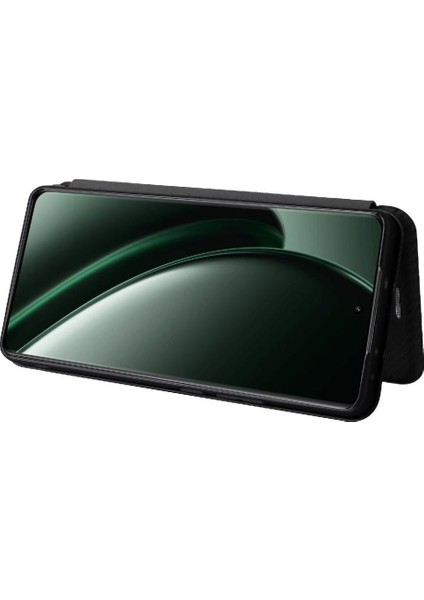 Kart Tutucu Kickstand Deri Folio Flip ile Realme Gt 6 Için Flip Case (Yurt Dışından)
