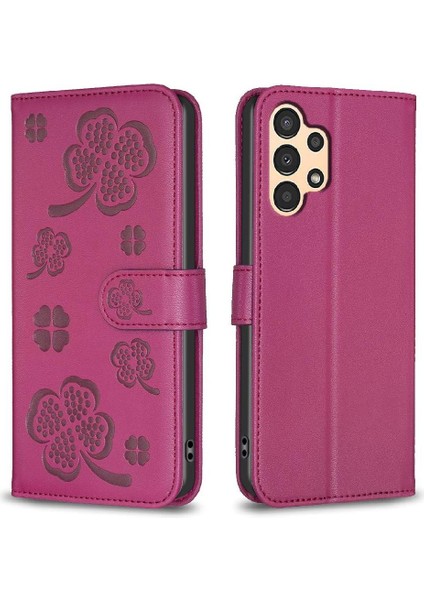 Samsung Galaxy M23 5g Yonca Çiçek Cüzdan Çok Renkli Pu Için Flip Case (Yurt Dışından)