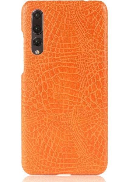 Huawei P20 Pro Klasik Timsah Moda Kapak Için Şık Klasik Kılıf (Yurt Dışından)
