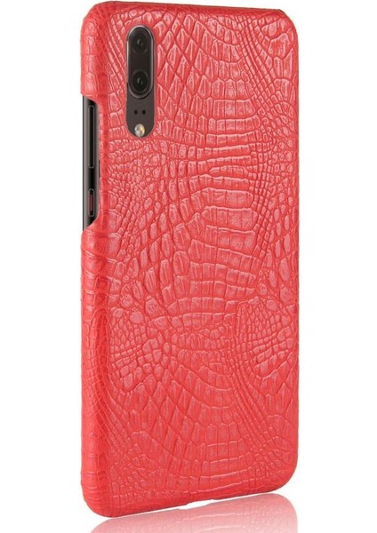 Huawei P20 Koruyucu Kapak Klasik Timsah Için Şık Klasik Kılıf (Yurt Dışından) modelleri