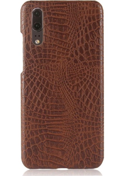 Huawei P20 Koruyucu Kapak Klasik Timsah Için Şık Klasik Kılıf (Yurt Dışından) fiyatları