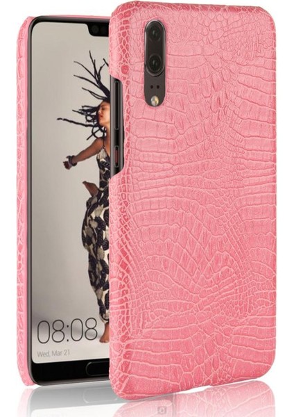 Huawei P20 Koruyucu Kapak Klasik Timsah Için Şık Klasik Kılıf (Yurt Dışından)