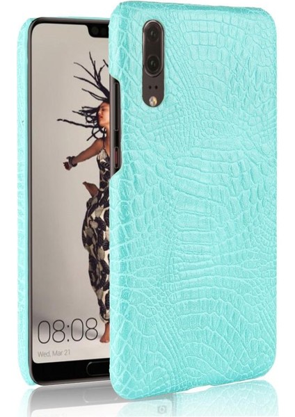 Huawei P20 Koruyucu Kapak Klasik Timsah Için Şık Klasik Kılıf (Yurt Dışından)