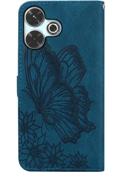 Xiaomi Redmi Için Flip Case 13 4g Manyetik Closu Büyük Kelebek Kart Yuvaları (Yurt Dışından)