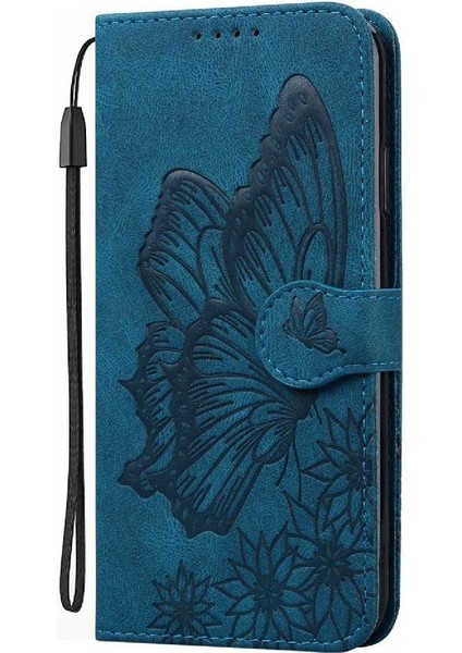 Xiaomi Redmi Için Flip Case 13 4g Manyetik Closu Büyük Kelebek Kart Yuvaları (Yurt Dışından)