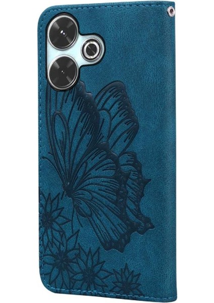 Xiaomi Redmi Için Flip Case 13 4g Büyük Kelebek ile Elmas Deri ile (Yurt Dışından)