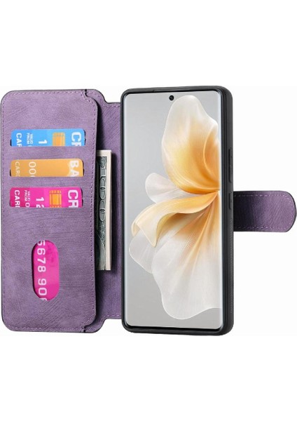 Vıvo V40 Lite Için Flip Case Retro Kart Standı Cüzdan Mıknatıs Koruyucu (Yurt Dışından) modelleri