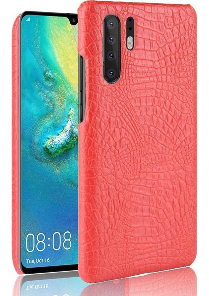 Huawei P30 Pro Uyumluluk Klasik Timsah Için Şık Klasik Kılıf (Yurt Dışından)