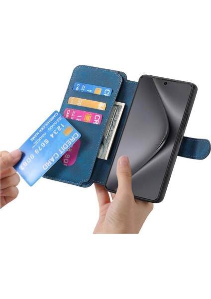 Huawei Pura 70 Için Flip Case Ultra Retro Kart Standı Cüzdan Mıknatıs Malzeme (Yurt Dışından) indirimleri