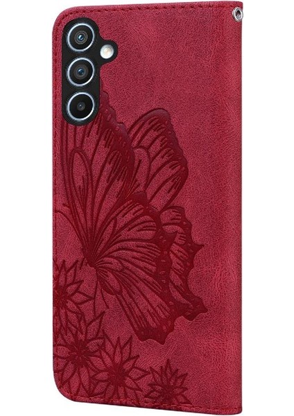 Samsung Galaxy S24 Fe Için Flip Case Büyük Kelebek Pu Deri Cüzdan Kart (Yurt Dışından) indirimleri
