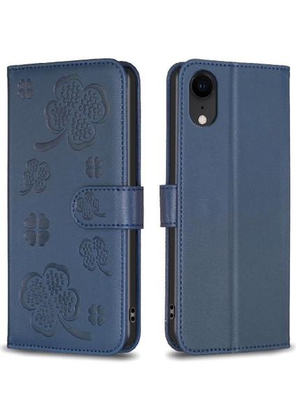 IPhone Xr Yonca Çiçek Cüzdan Çok Renkli Kart Yuvaları Tutucu Için Flip Case (Yurt Dışından) indirimleri