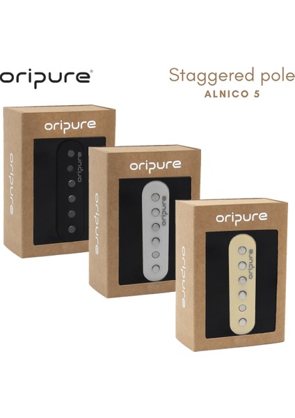 Krem Orta Tarzı Oripure Vintage Staggered Pole Alnico Manyetik Bobin TSF558 St Gitar Parçaları, Boyunortaköprü Manyetik Seçimi (Yurt Dışından) fiyatları
