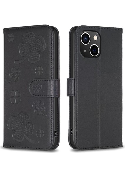 IPhone 14 Için Flip Case Artı Pu Deri Kart Yuvaları Tutucu Kickstand Cüzdan (Yurt Dışından)