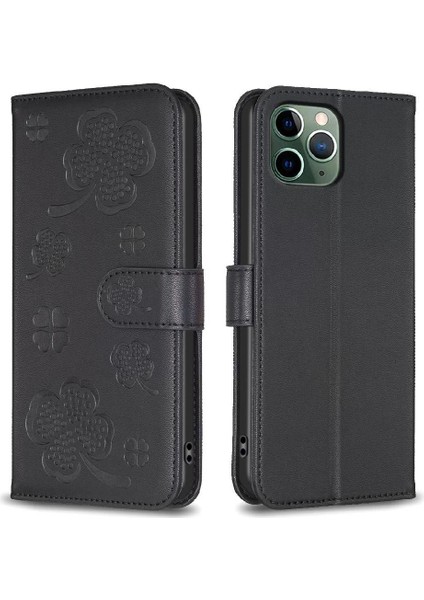 IPhone 11 Için Flip Case Pro Max Pu Deri Kart Yuvaları Tutucu Kickstand (Yurt Dışından)