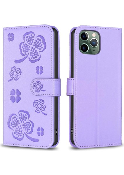 IPhone 11 Için Flip Case Pro Max Pu Deri Kart Yuvaları Tutucu Kickstand (Yurt Dışından)