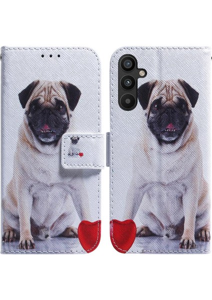 Samsung Galaxy A34 5g Için Flip Case Pu Deri Manyetik Kapatma Boyalı (Yurt Dışından)