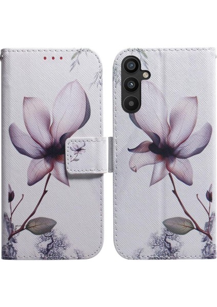 Samsung Galaxy A34 5g Için Flip Case Pu Deri Manyetik Kapatma Boyalı (Yurt Dışından)