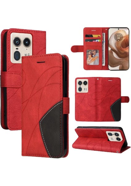 Motorola Moto X50 Ultra 5g Için Flip Case Kart Yuvası Standı Kickstand ile (Yurt Dışından)