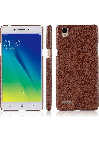 Oppo A35 Klasik Timsah Moda Anti Scratch Için Şık Klasik Durumda (Yurt Dışından)