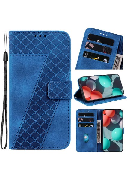 Onur Magic6 Pro Pu Deri Kart Yuvası Fonksiyonu Için Telefon Kılıfı Kabartmalı (Yurt Dışından)