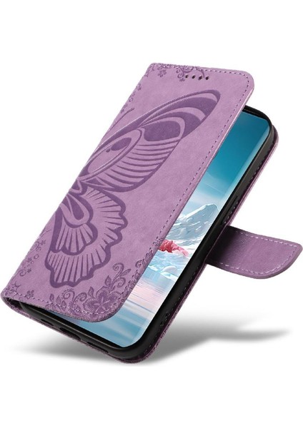 Motorola Kenar 40 Neo 5g Için Flip Case Kabartmalı Kelebek ile Yüksek Kalite (Yurt Dışından) modelleri
