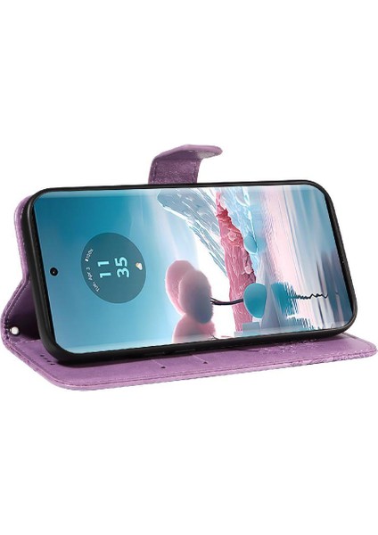 Motorola Kenar 40 Neo 5g Için Flip Case Kabartmalı Kelebek ile Yüksek Kalite (Yurt Dışından) indirimleri