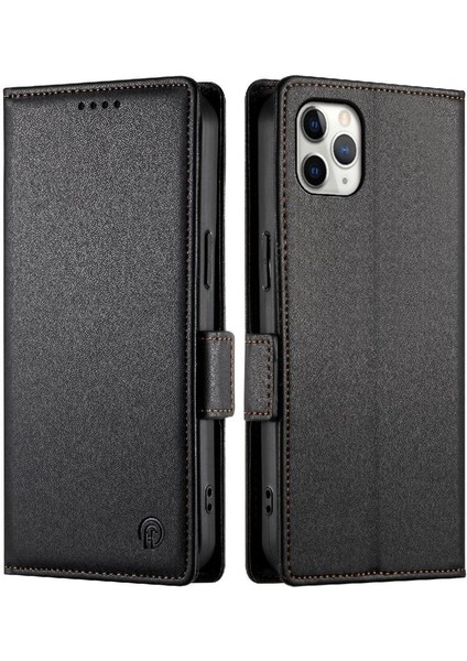 IPhone 11 Için Flip Case Pro Max Cüzdan Kartvizit Yuvaları Günlük Kullanım Flip (Yurt Dışından)