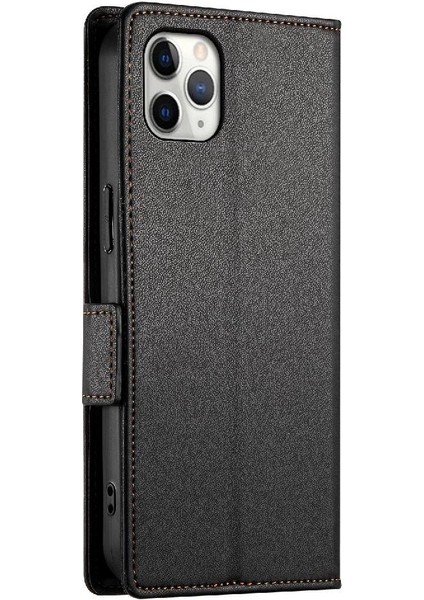 IPhone 11 Için Flip Case Pro Max Cüzdan Kartvizit Yuvaları Günlük Kullanım Flip (Yurt Dışından)