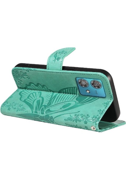 Motorola Kenar 40 Neo 5g Için Flip Case Kabartmalı Kelebek ile Yüksek Kalite (Yurt Dışından) modelleri