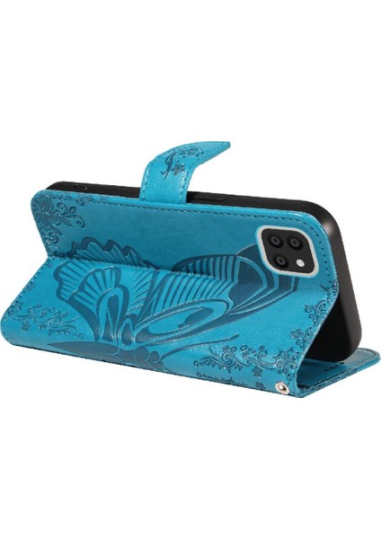 Samsung Galaxy A03 Ayrılabilir El Kayışı Kabartmalı Kelebek Için Flip Case (Yurt Dışından) fırsatları