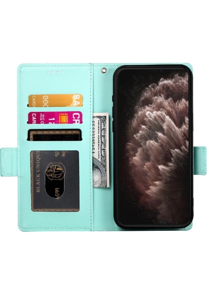 IPhone 11 Için Flip Case Pro Max Cüzdan Kartvizit Yuvaları Günlük Kullanım Flip (Yurt Dışından)