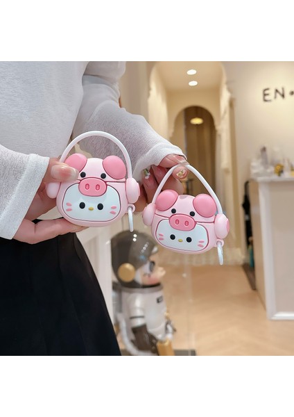 için Pro/pro 2 Karikatür Kitty Bluetooth Kulaklık Kapağı Asılı Toka ile Yumuşak Silikon Kılıf (Yurt Dışından) fırsatları