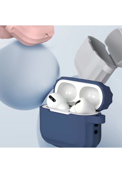 Pro 2 Şeritli Silikon Kılıf Şok Emici Koruyucu Kulaklık Kapağı Anahtarlıklı-Nane Yeşili (Yurt Dışından) indirimleri