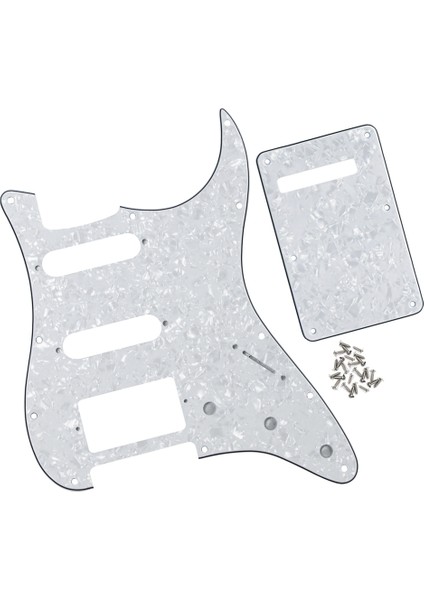 Gümüş Ayna 1 Katlı Stil Fleor 11 Delikli St Elektro Gitar Pickguard Ssh Hss Gitar Arka Plakası ve Vidalar Gitar Parçaları,21 Renk Seçeneği - (Yurt Dışından) fırsatları