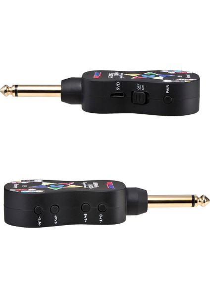 Siyah Stil Elektro Gitar Bas Keman Için Uhf B9 Kablosuz Gitar Verici Alıcı Sistemi Şarj Edilebilir Echo Bluetooth ile (Yurt Dışından) modelleri
