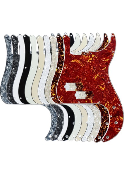 Siyah 3 Katlı Stil Fleor P Bakguard Batrings Gitar Çizik Plakası 13 Delikli Pb Bas Için Truss Rod Deliği Olmadan Stil (Yurt Dışından) modelleri
