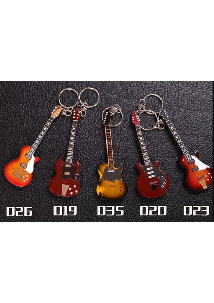 No.52 Stili 15 Farklı Modeli Bulunan Çift Boyunlu Gitar Ahşap Minyatür Anahtarlık - Müzik Aletleri - Hediyelik Eşya (Yurt Dışından) modelleri
