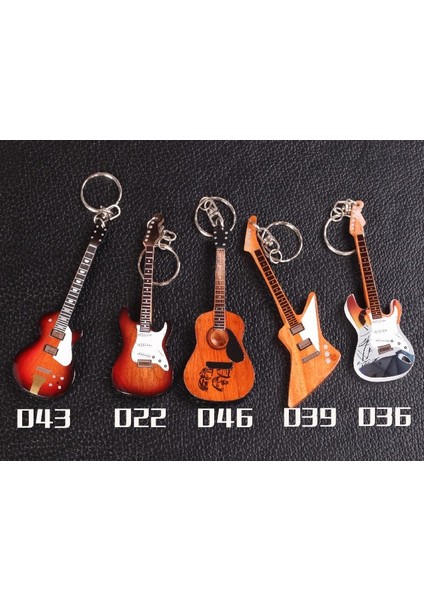 No.52 Stili 15 Farklı Modeli Bulunan Çift Boyunlu Gitar Ahşap Minyatür Anahtarlık - Müzik Aletleri - Hediyelik Eşya (Yurt Dışından) fırsatları