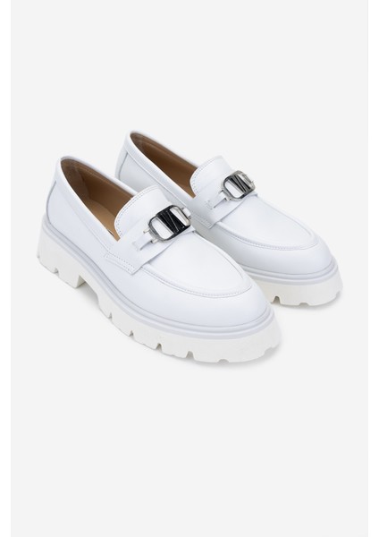 Valmenti Nicola Kadın Beyaz Deri Loafer Ayakkabı 33 052Y Bn Ayk Y24 fiyatları